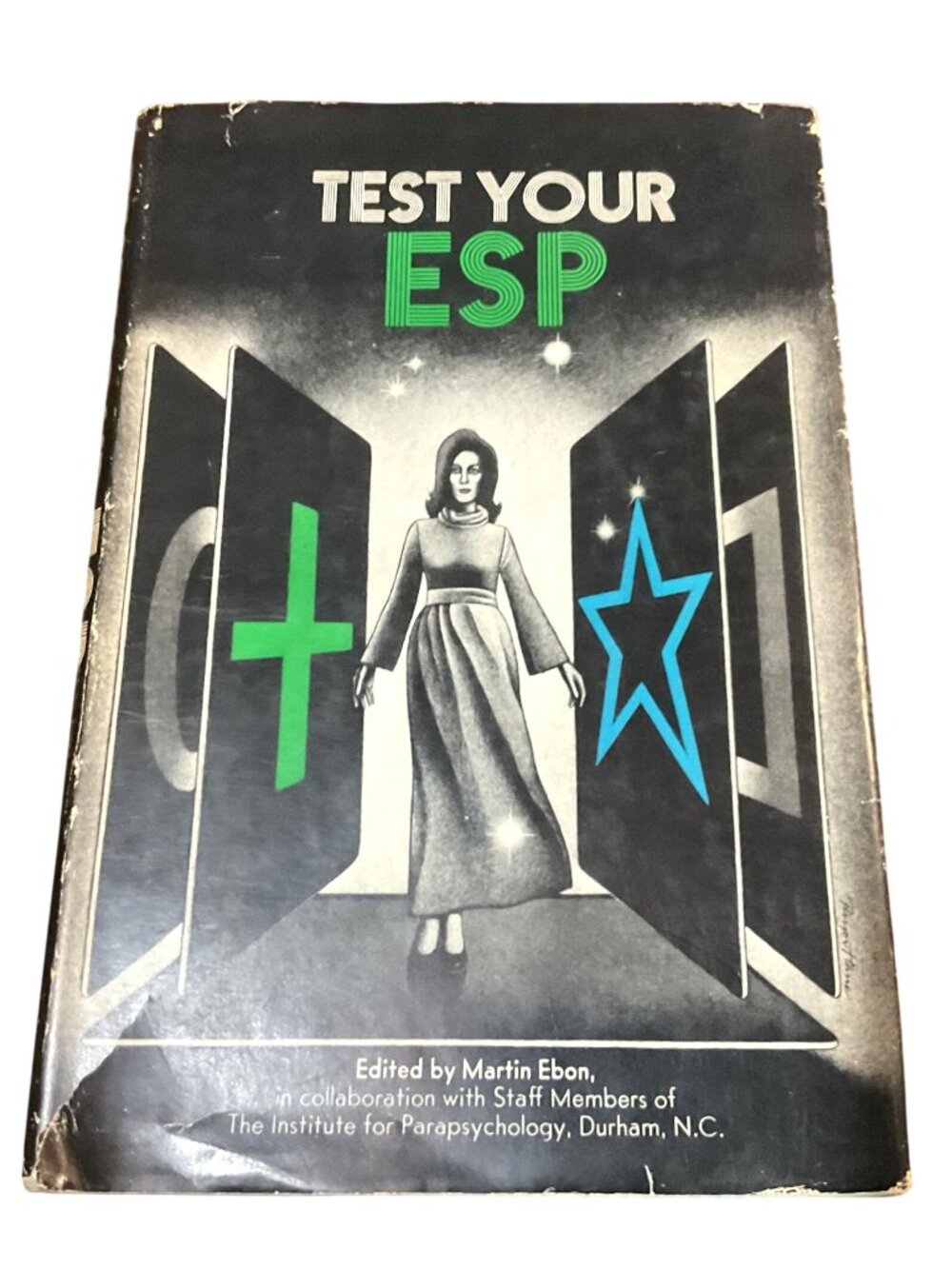Vtg Test Your ESP Hardcover Book By Martin Ebon 1969 World Publishing Co.